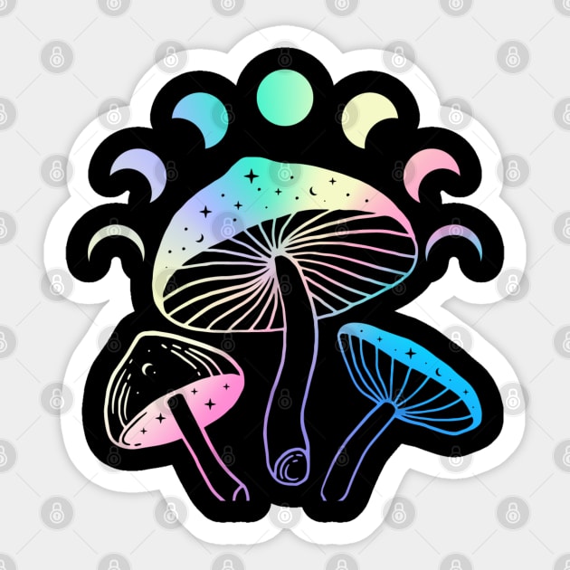 Pastel Mushroom Sticker by Hija de Marte Tarot